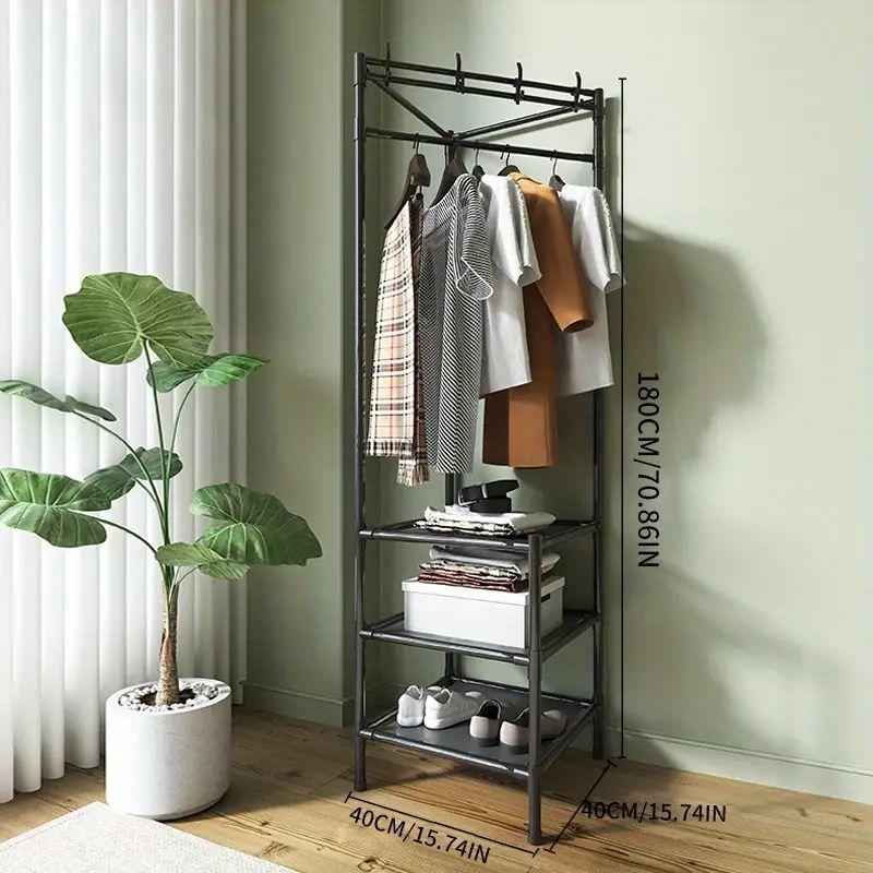 Multi-Function Corner Coat Rack