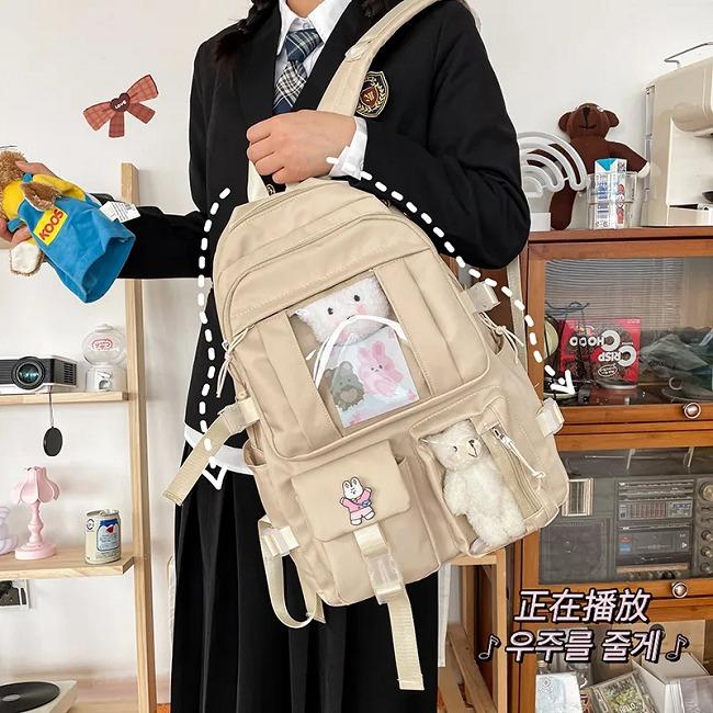 Kawaii Multi Pocket Kids Backpack