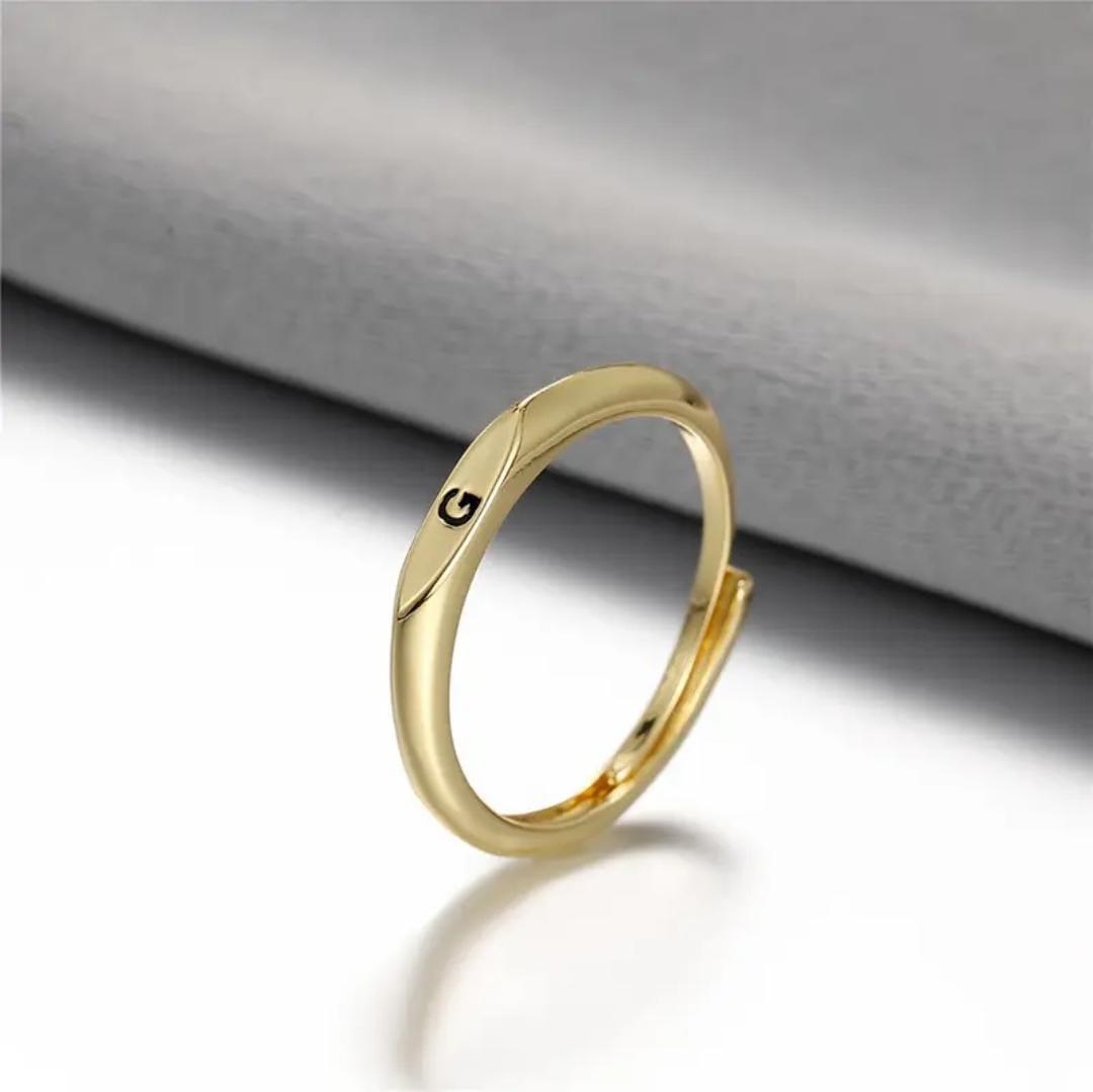 Adjustable Letter Ring