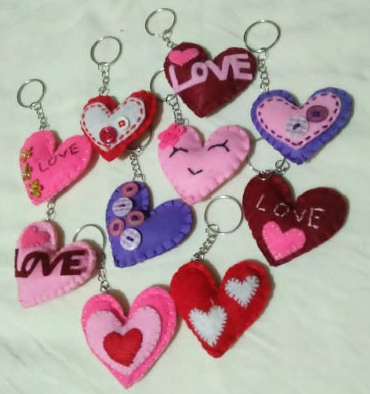 Heart keytags