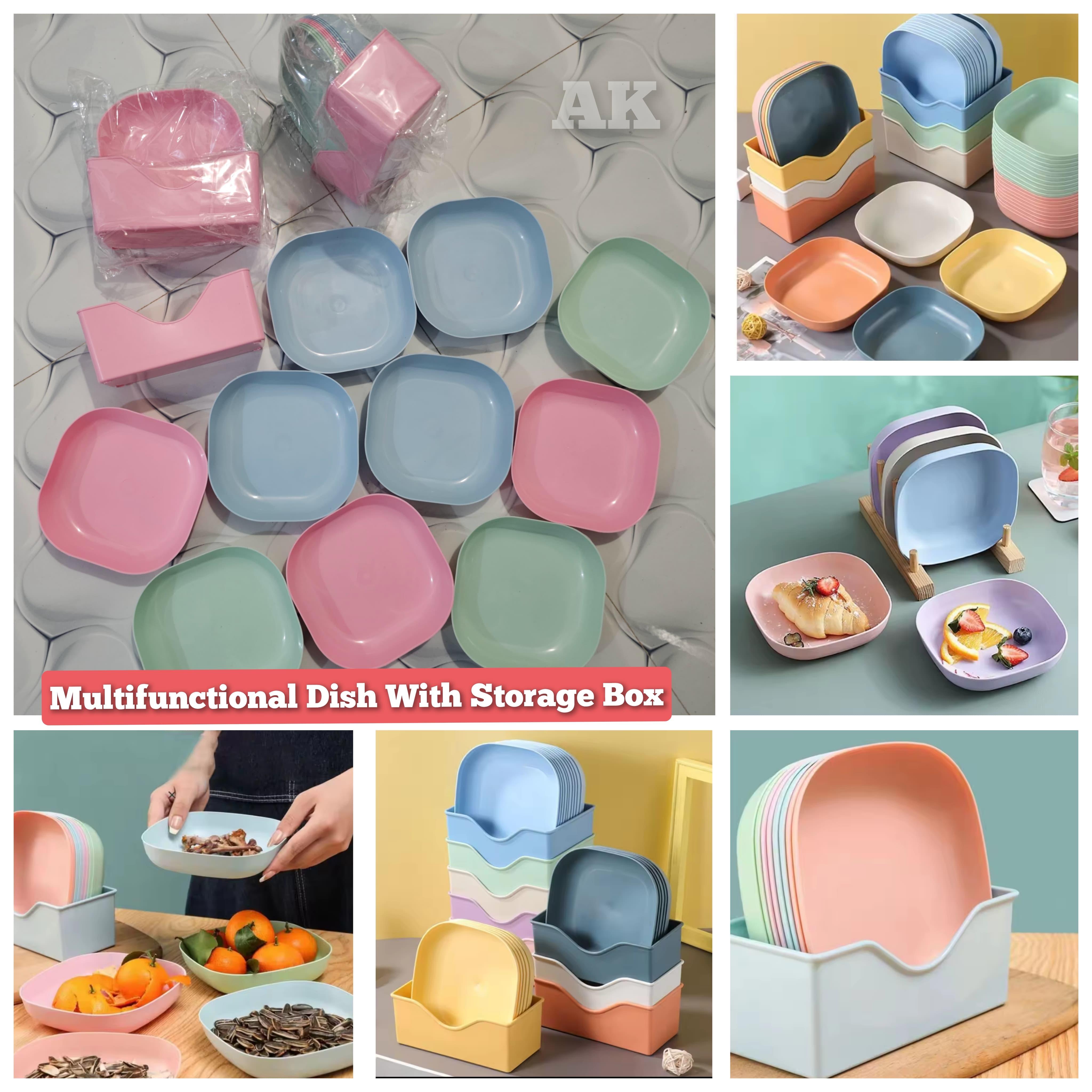 (MNR) multi functional dish with storage box