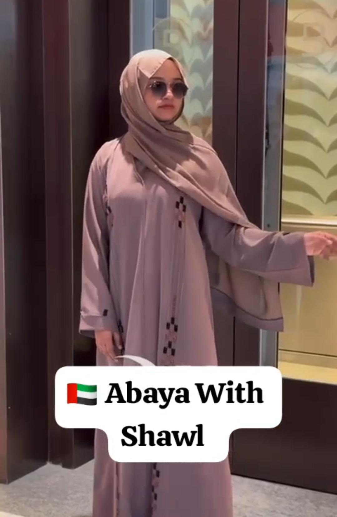 🇦🇪 Dubai 🇦🇪 Abaya with Shawl 