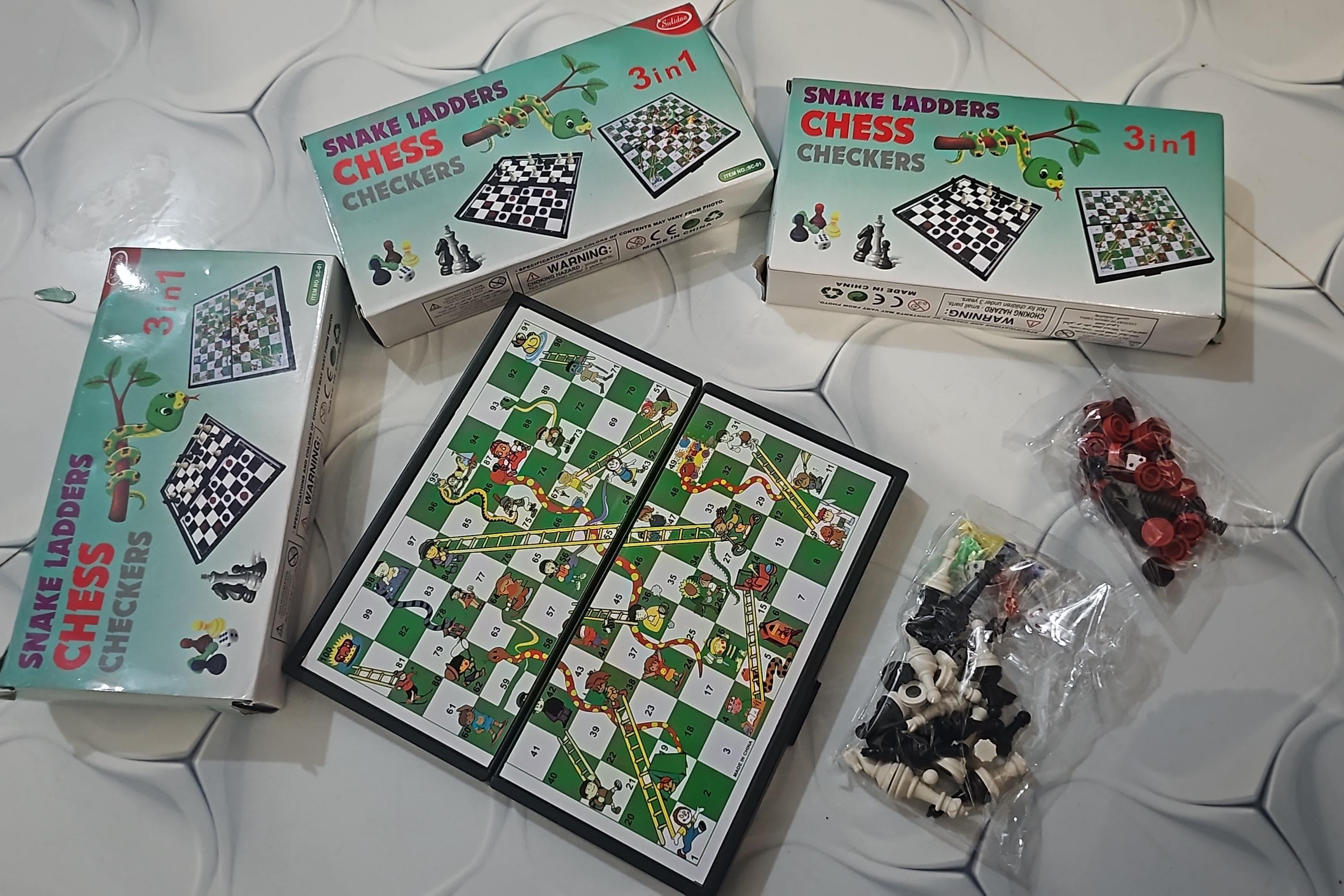 (MNR) 3 in 1 Megnatic Game Box Snake 🐍