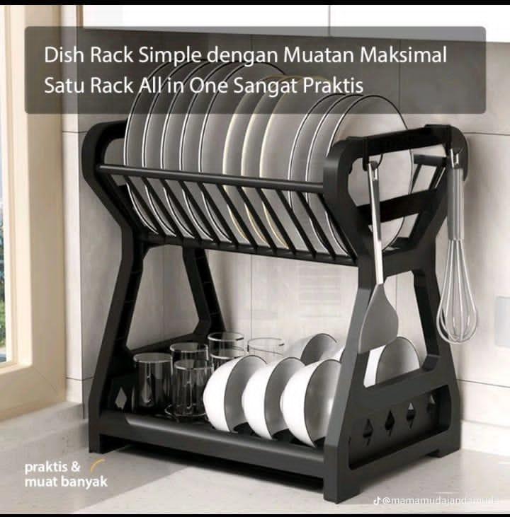 2 layer plate rack