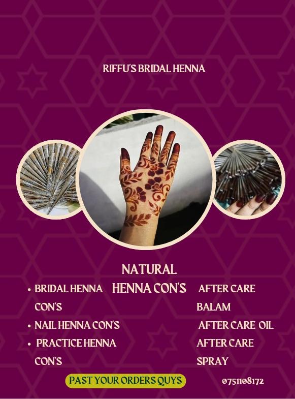 Riffu's bridal henna con's