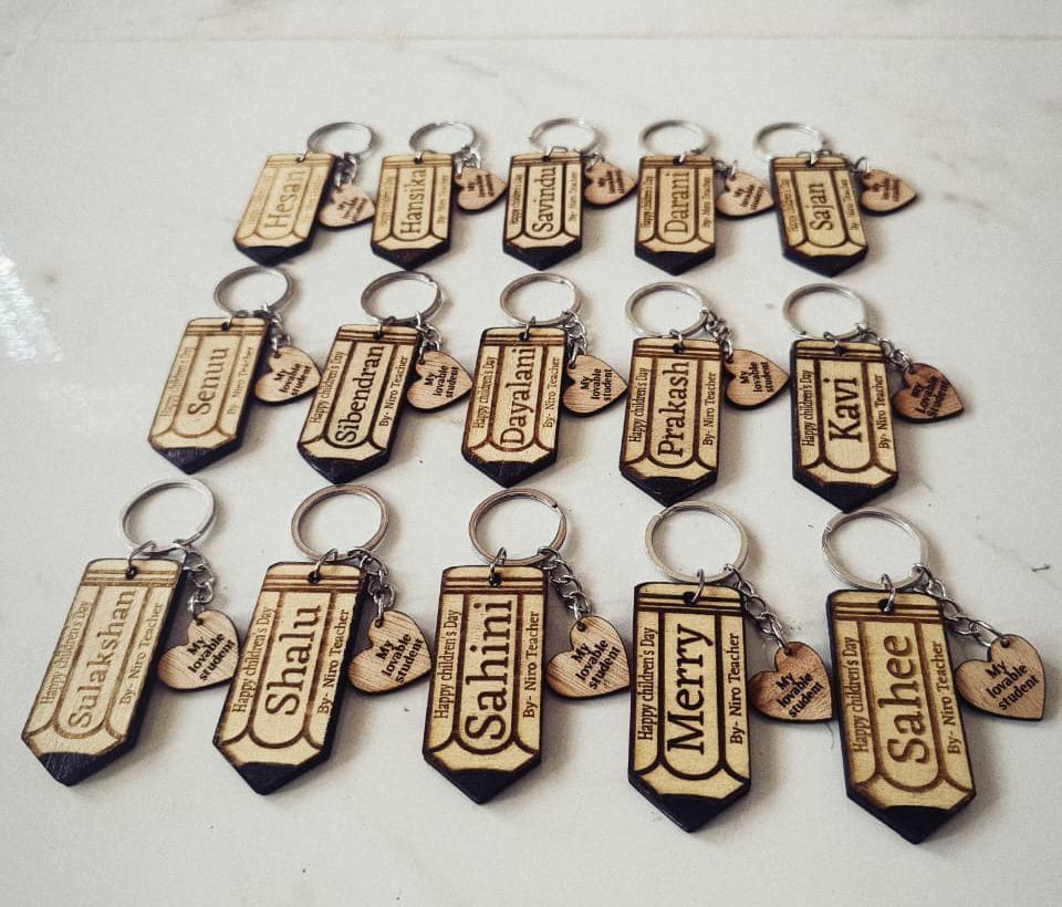 Name printing keytag