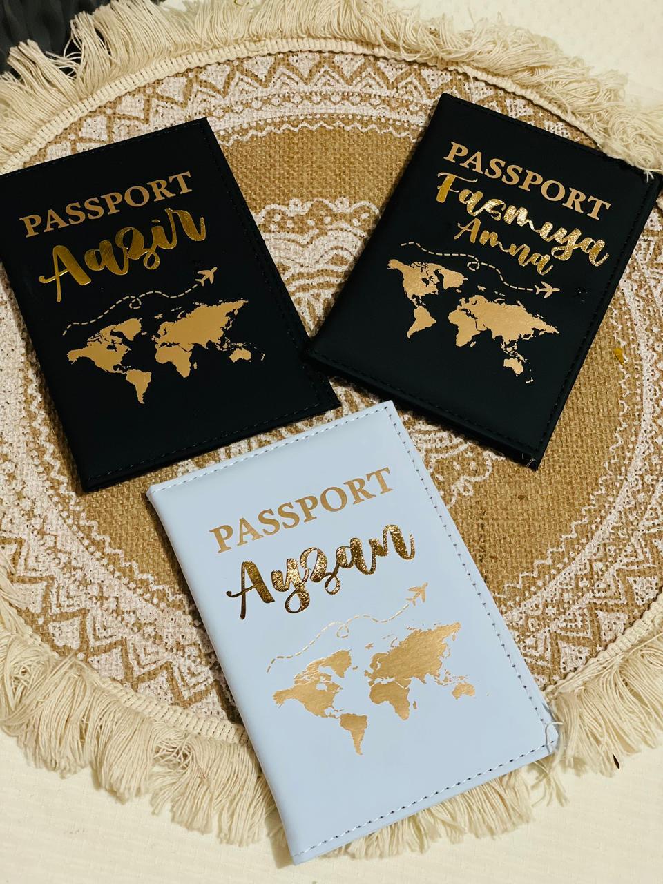 Customized passport cover 🌎
